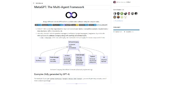 MetaGPT AI Multi-Agent Framework