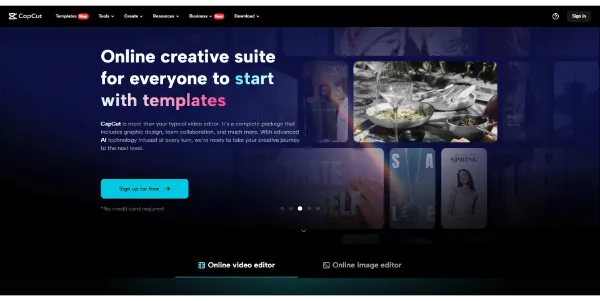 CapCut Online Creative Suite AI
