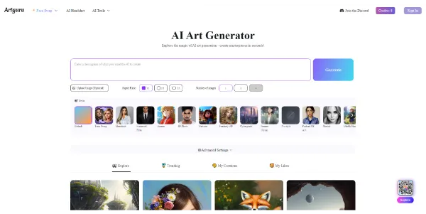 Artguru AI Art Generator