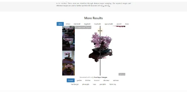 GaussianObject AI 3D object