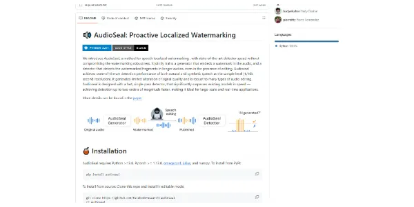 AudioSeal AI by Meta