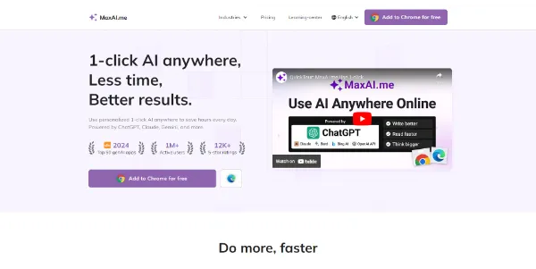 MaxAI.me Chrome Extension
