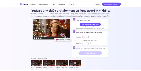 Traducteur Video IA par Vidnoz