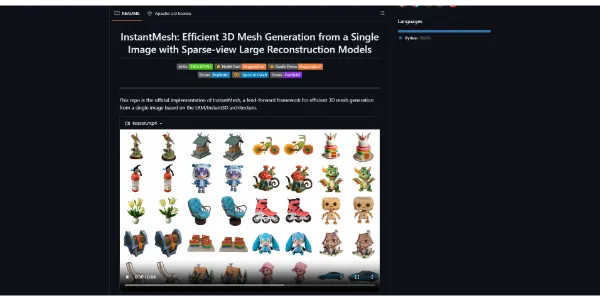 InstantMesh 3D AI