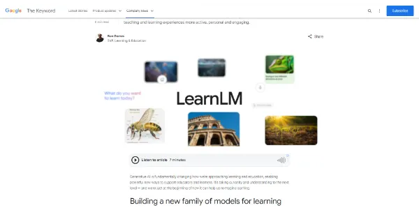 LearnLM by Google AI Models