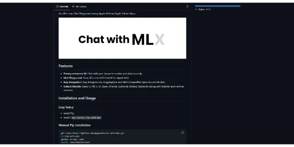 Chat with MLX Apple LLMs