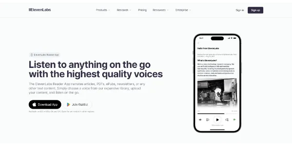 ElevenLabs Reader AI