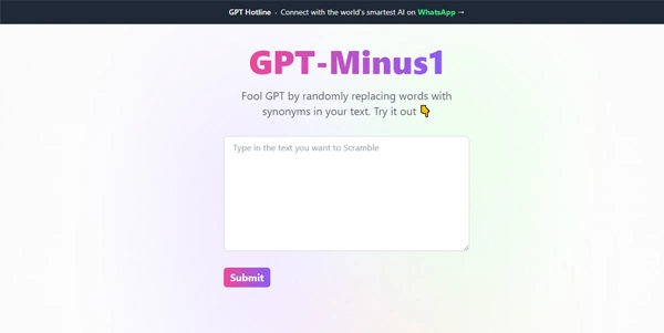 GPT-Minus1