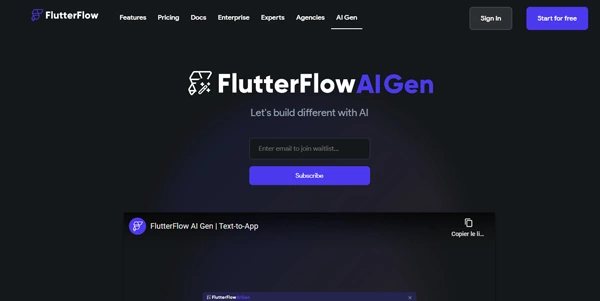 FlutterFlow AI Gen