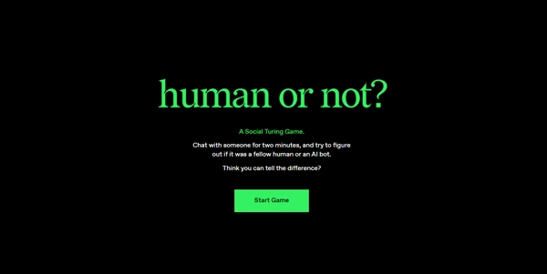 Human or Not? AI