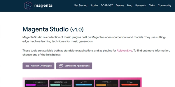 Magenta Studio ai