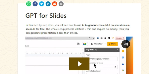 GPTforSlides AI