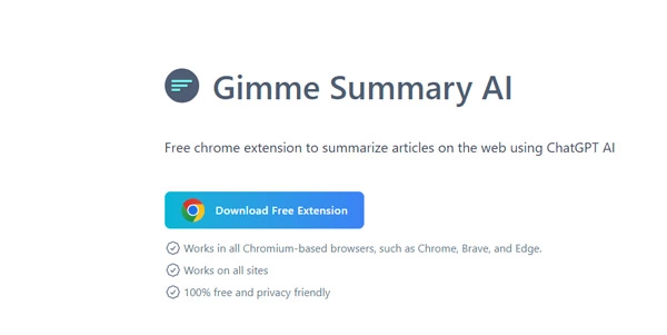 Gimme Summary AI