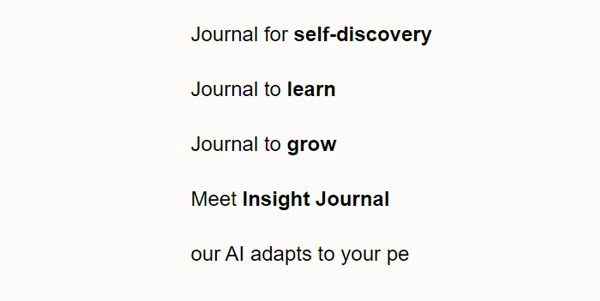 Insight Journal AI