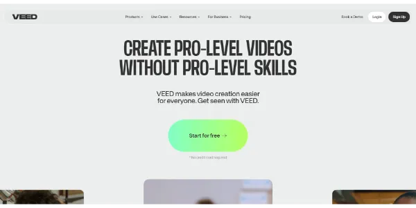 Veed AI Video Pro edition