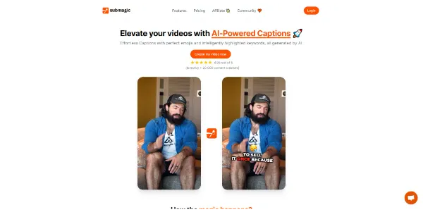 SubMagic TikTok captions AI