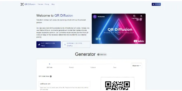 QR Diffusion AI