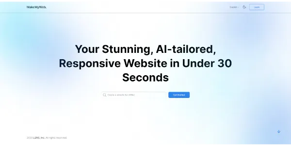 MakeMyWeb AI