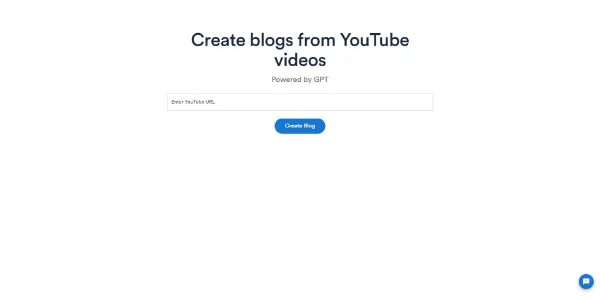 VideoToBlog AI