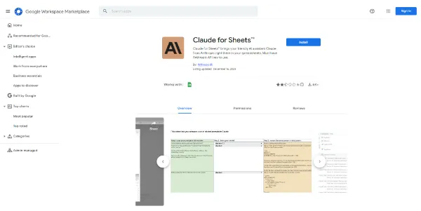 Claude For Sheets