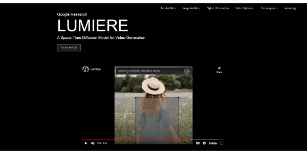 Lumiere AI by Google Research