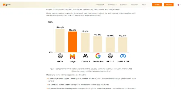Mistral Large AI LLM Model