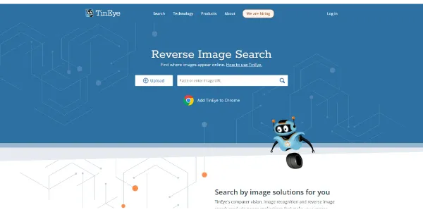 TinEye AI Reverse Image Search