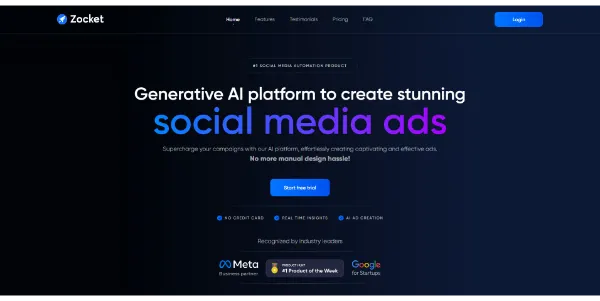 Zocket AI Ads for Social Networks