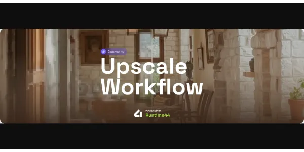 Upscale Workflow AI Image