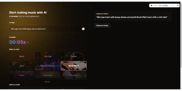 AI Jukebox Music Generator