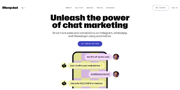 Manychat AI Marketing Chatbot