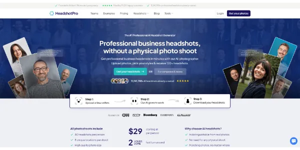 HeadshotPro AI Portraits
