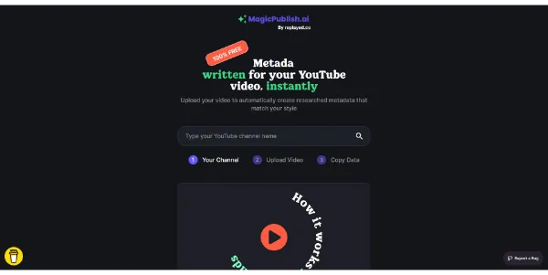 MagicPublish AI YouTube Video