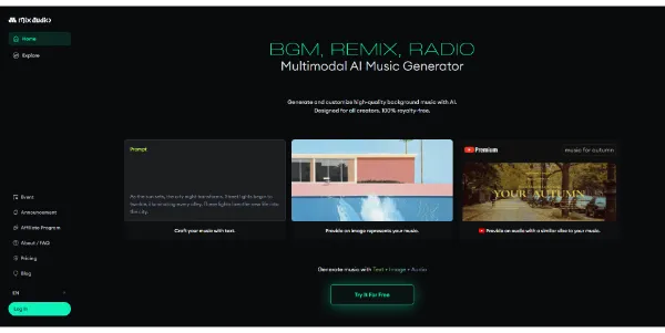 MixAudio Multimodal AI Music Generator by Neutune